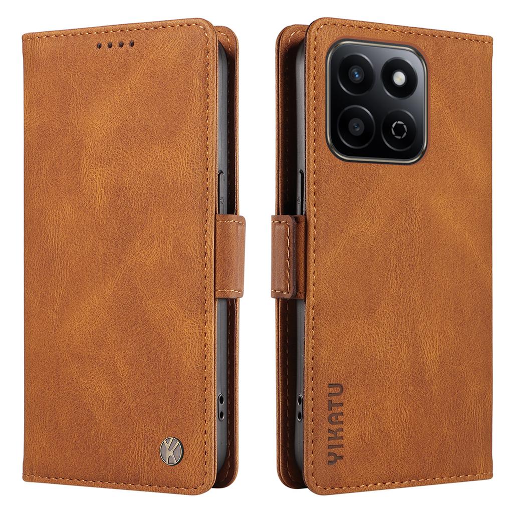 YIKATU YK-005 For Honor Play 60 Plus 5G/Play 9T/X7c 4G/200 Smart 5G Case PU Leather Wallet Phone Cover Skin Touch Feeling