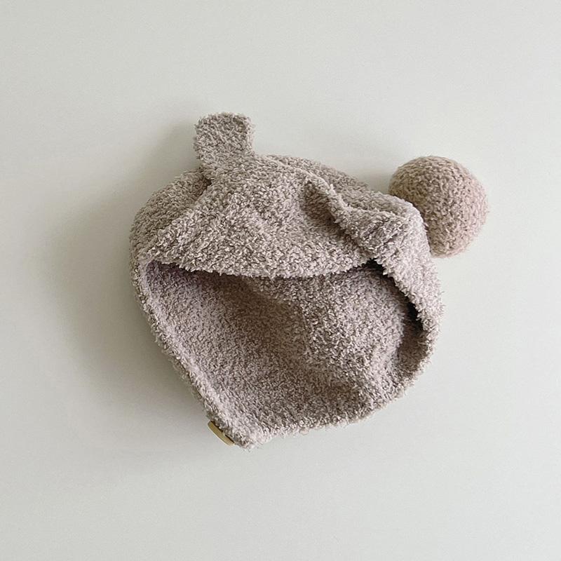 Pompom Baby Winter Hat Fleece Warm Infant Bonnet Newborn Beanie Cute Toddler Cap Baby Boys Girls Accessories Kids Hats 3-24M