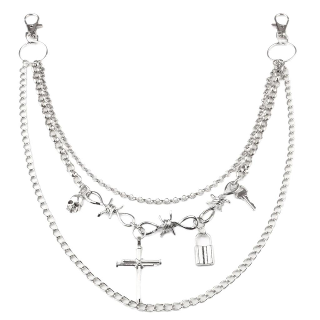 Sexy Pants Chain Punk Jeans Chain Wallet Chain Unisex Trousers Chain Cool Aesthetic Chain for Daily Wear and Parties