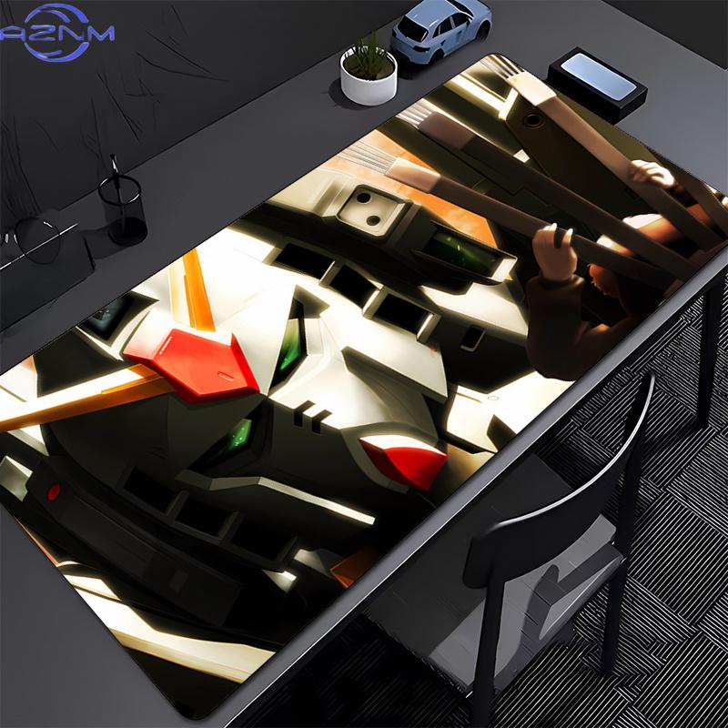 Mechanical Warrior Gundam Mk II Mouse Pad Large Rubber Keyboard Mouse Carpet Anti-slip Gamer Mouse Pad Coaster PC Anime Mousepad