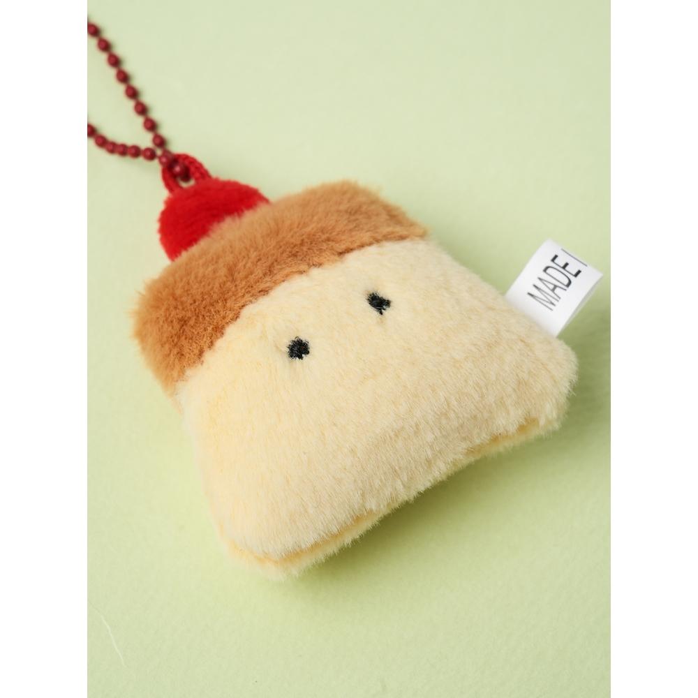 Daiso Pudding Plush Keyring