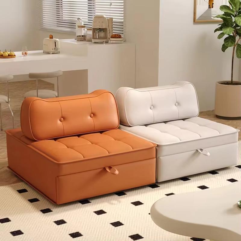 Hot Sale Yellow Orange Living Room Dining Room Elegant Convenient Ergonomic Flat Office Breathable Sofa Single Sofa Bed.