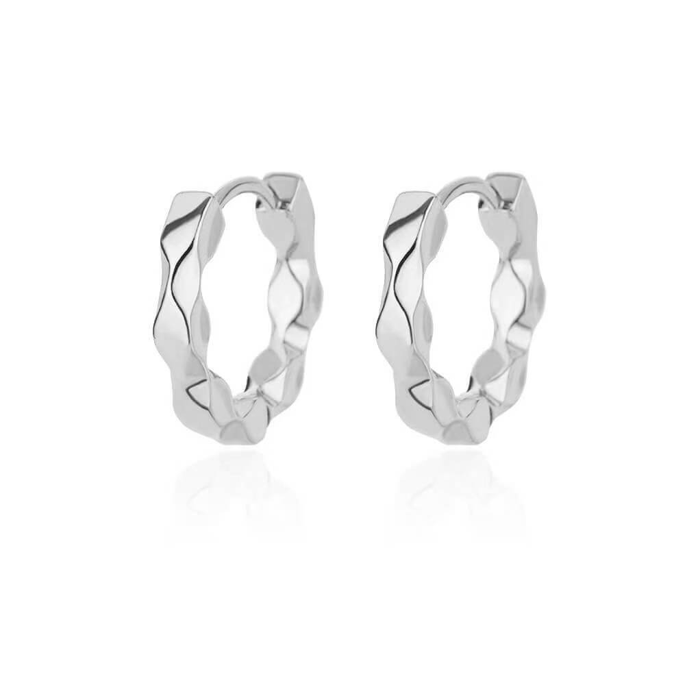 Elegant Round Earrings, Luxurious Stainless Steel Hoop Earrings for Women and Girls, Vintage Wedding Engagement Aesthetic Jewelr