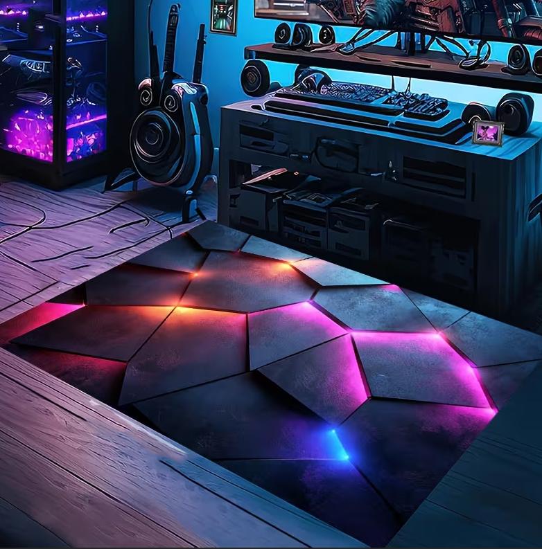 

Modern Gradient Color Gradient Floor Mat Suitable for Gaming Rooms Living Rooms Bedrooms with Carpet Modern Floor Decoration 40X60cm