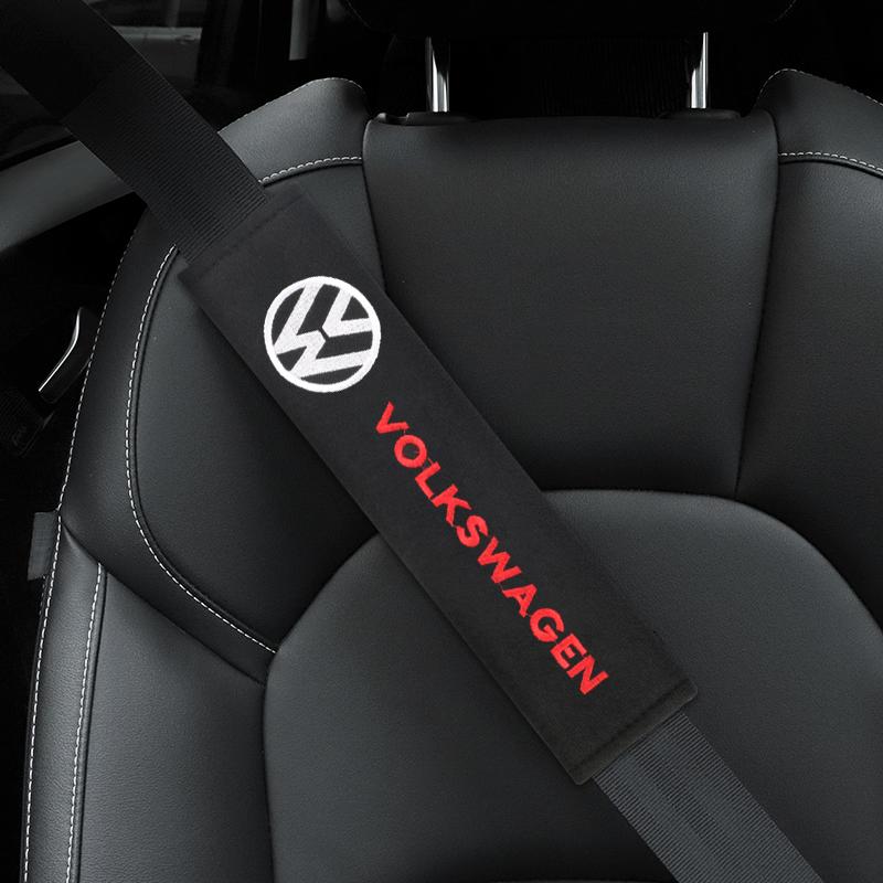W149-2pcs Carbon Fiber Cotton Protection Cover Case For  Volkswagen GOLF 5 Tiguan Polo Golf 6 Golf 7 Jetta Car Styling