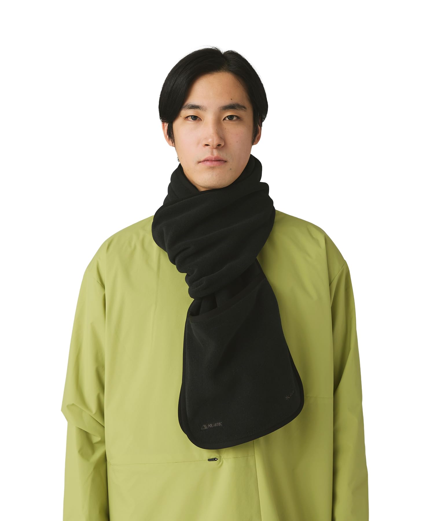 

Snow Peak Флисовая стола или накидка для мужчин и черная водоотталкивающая AC-25AU029, шаль, шарф, женская, чёрный