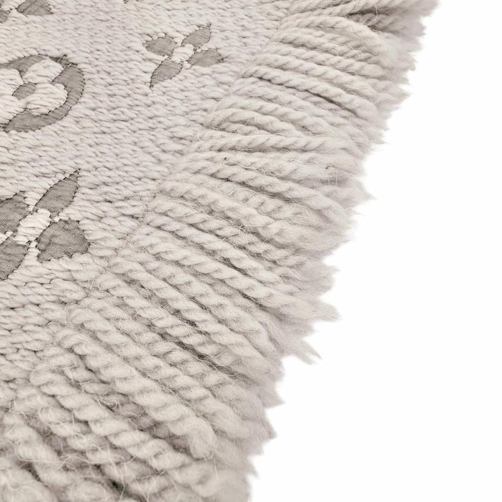 Great LOUIS VUITTON Scarf Escalp Logo Mania With fringe Gurege wool Women 413287 Used