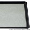 Made In Perfect As a Mokko Green Cloud Black Lacquer X X J-kitchens Placemat, Japan, Gift, Tray, 2-Shaku Square, Pattern, Small, (36.5cm 27.2cm 2cm)