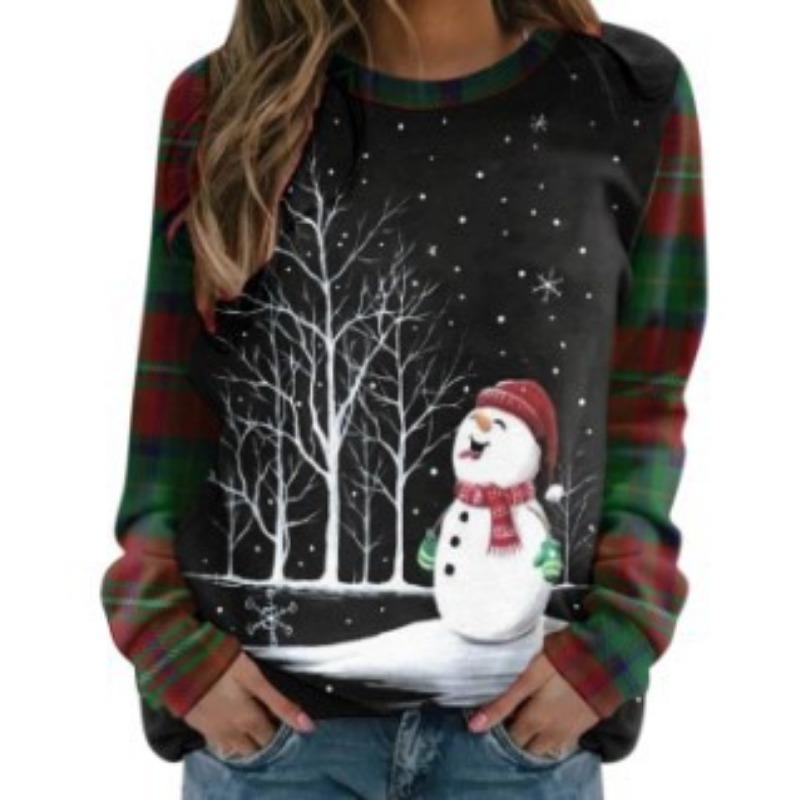 

Осенние Рождественские Элементы Толстовки с 3D-принтом Модные Повседневные Спортивные Толстовки с Длинным Рукавом Женские 6XL