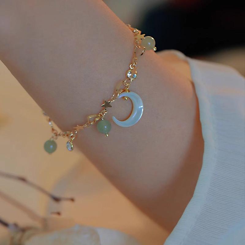 IFME Crystal Star Moon Bratari pentru femei Coreeana Sculptata Inima Bratara pandantiv Accesorii Moda Bijuterii