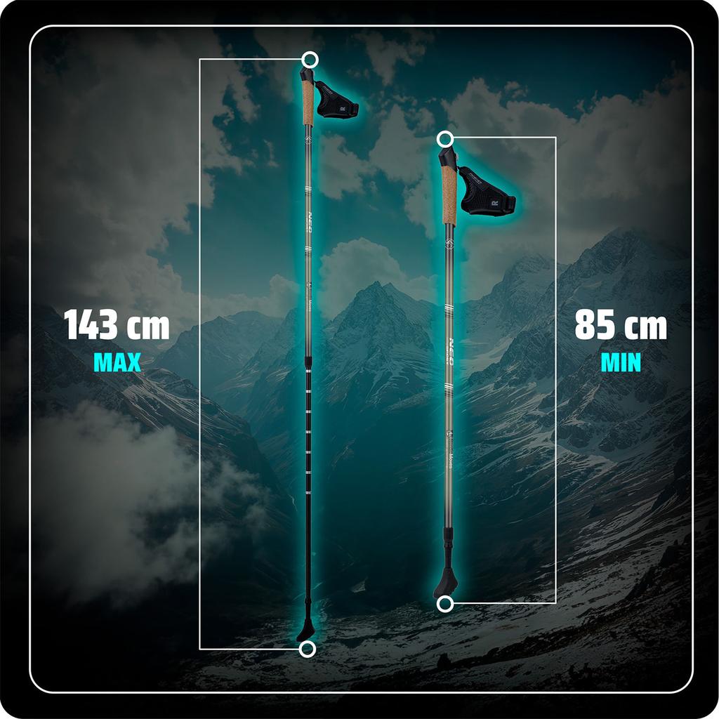 Bastoncini da Trekking Neo-Sport Ns-383