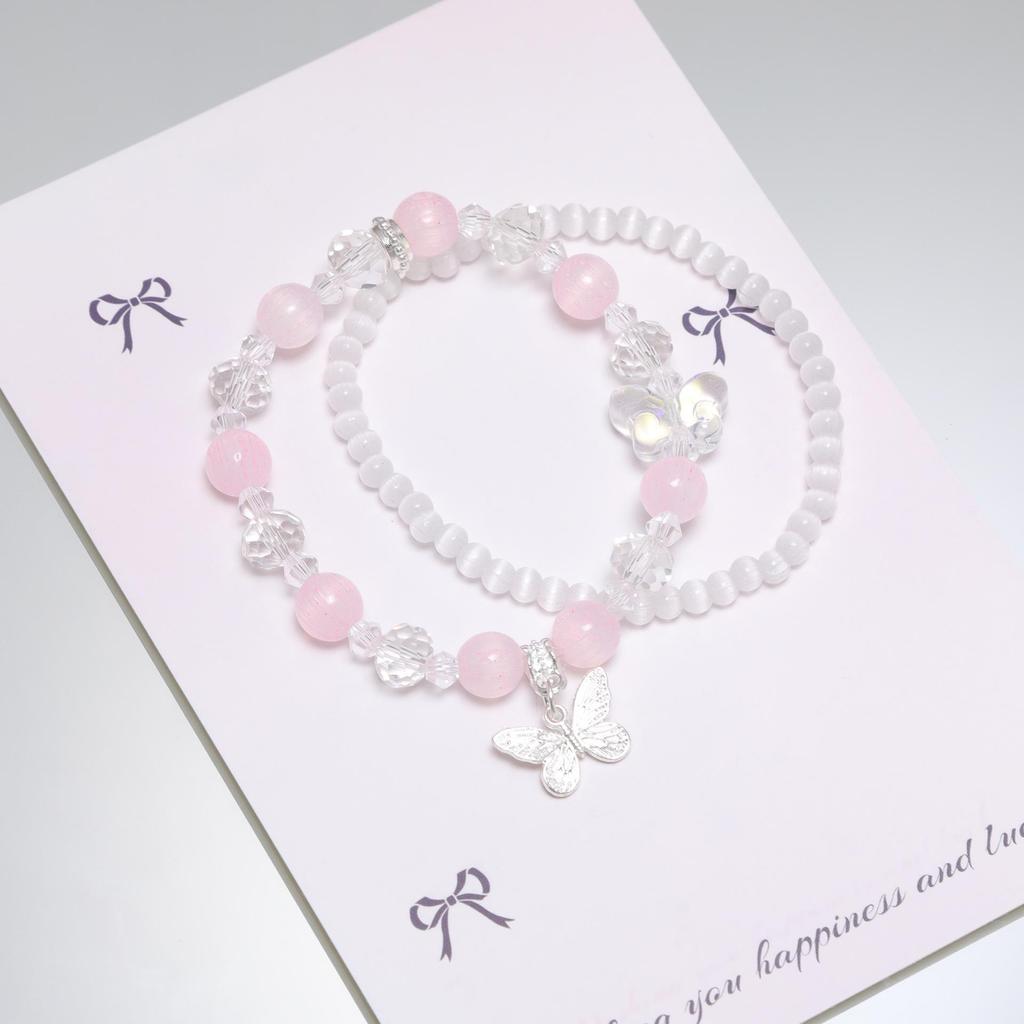Mori Style Mermaid Crystal Bracelet - Sweet, Versatile Design for Women, Students, and Best Friends.
