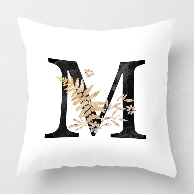 Nordische Herbst-Heimdekoration Herbst-Kissenbezug Sofakissenbezug Samt Modern 45X45cm 45*45 50X50 60X60 40X40 50*50 Buchstabe