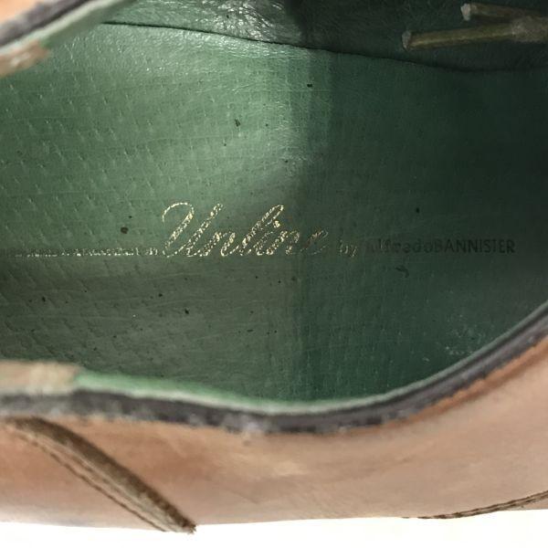 Alfredo Bannister Leather Straight Tip Cap Toe Shoes Size 41 26.0 Brown Dress Shoes(USED)