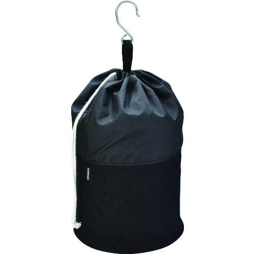 TRUSCO Electrician's Bucket, 240x300mm, with Drawstring Lid and Large S-Hook, Black, TADB-240KF