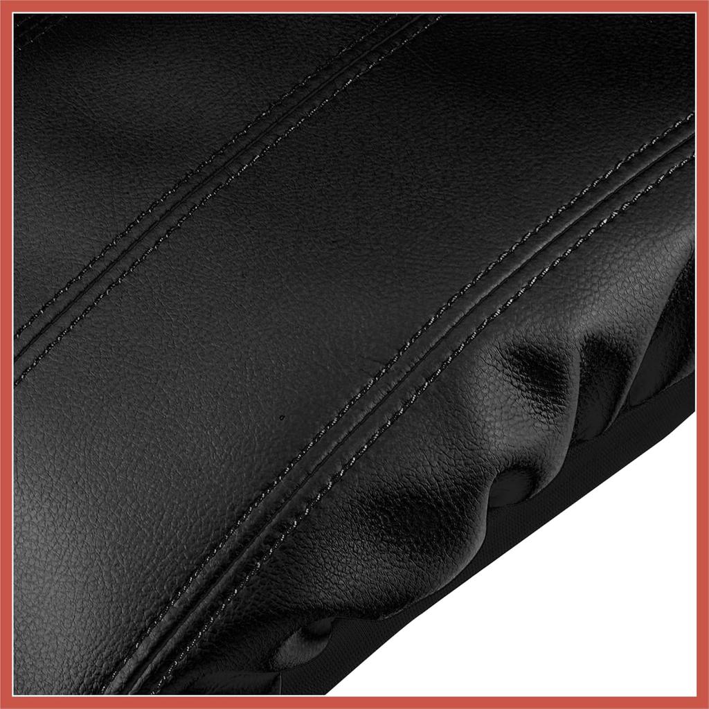 ACROPIX Car Center Console Armrest Cover for Cadillac XTS 2013-2019 Faux Leather Interior Arm Rest Cover Elbow Cushion Pad Black Car Parts