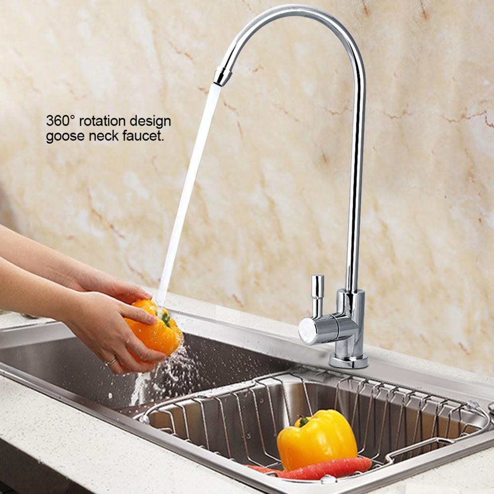 1/4 Inch Connection Water Filter Faucet PVD Plating Kitchen Sink Faucet Water Softeners