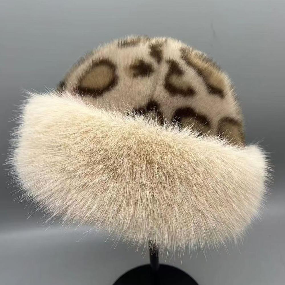 

Korean Winter Imitation Cat Fur Bucket Hat Fashion Women Warm Ruslan Baginsky Hat Plush Ear Protection Outdoor Bonnet Panama Cap