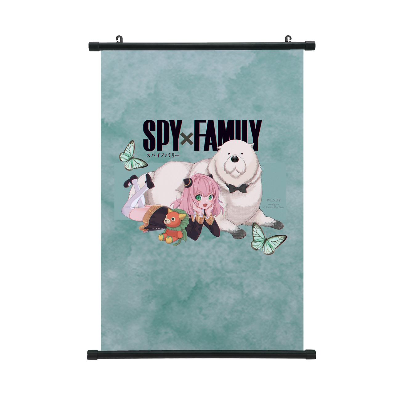 

Spy X Family Постер На Стіну Скрол Домашній Декор Аня Форджер Картина для Підвішування Популярний Візерунок Постер 40*60cm жовтий