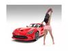 American Diorama 1/18 Scale Race Starter Female Figure, Series 2, #2 (Imported)