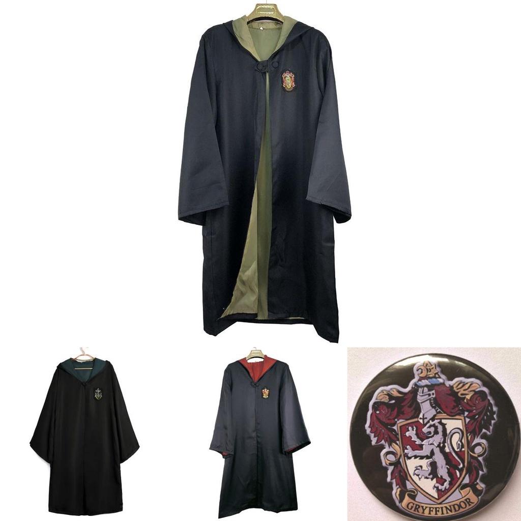 Harry Potter Costume Hogwarts Adult Child Robe Cape Vest With Breathable Fabric And Exquisite Stitching For Halloween Cosplay