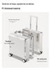 Lightweight Aluminum Carry-On Suitcase, 18-Inch for Women or 20-Inch for Men, with Password Lock
