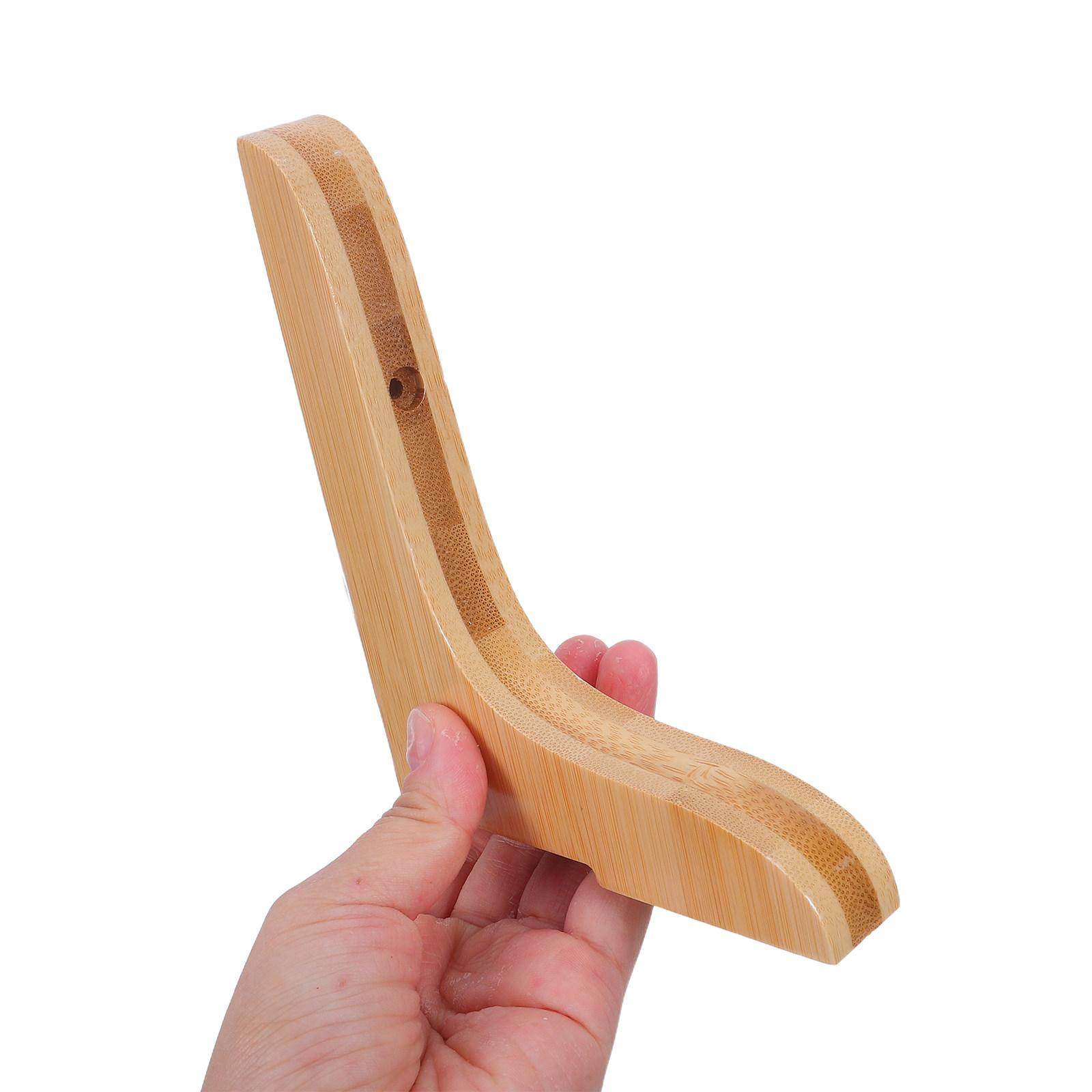 

Floating Shelves Bracket Wooden Triangle Brackets Stable Wall Mount Shelf Holders Fixed Shelf Supports for Kitchen Cabinets 10x7.5x2cm