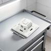 For Bathroom Boiler Black Touch Panel Switch Wifi Smart Boiler Control Switch 40A Current Rating PC Material Housing
