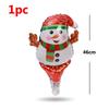1-12 ks Vánoční hliníkové fóliové balónky Santa Claus sněhulák los balónkové tyčinky vánoční ozdoby na stromeček dětské hračky festivalové dekorace na párty