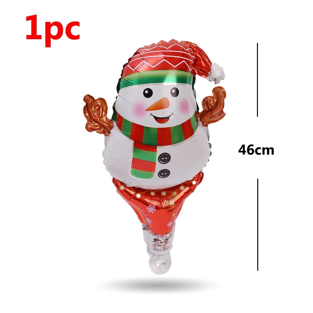 1-12 ks Vánoční hliníkové fóliové balónky Santa Claus sněhulák los balónkové tyčinky vánoční ozdoby na stromeček dětské hračky festivalové dekorace na párty