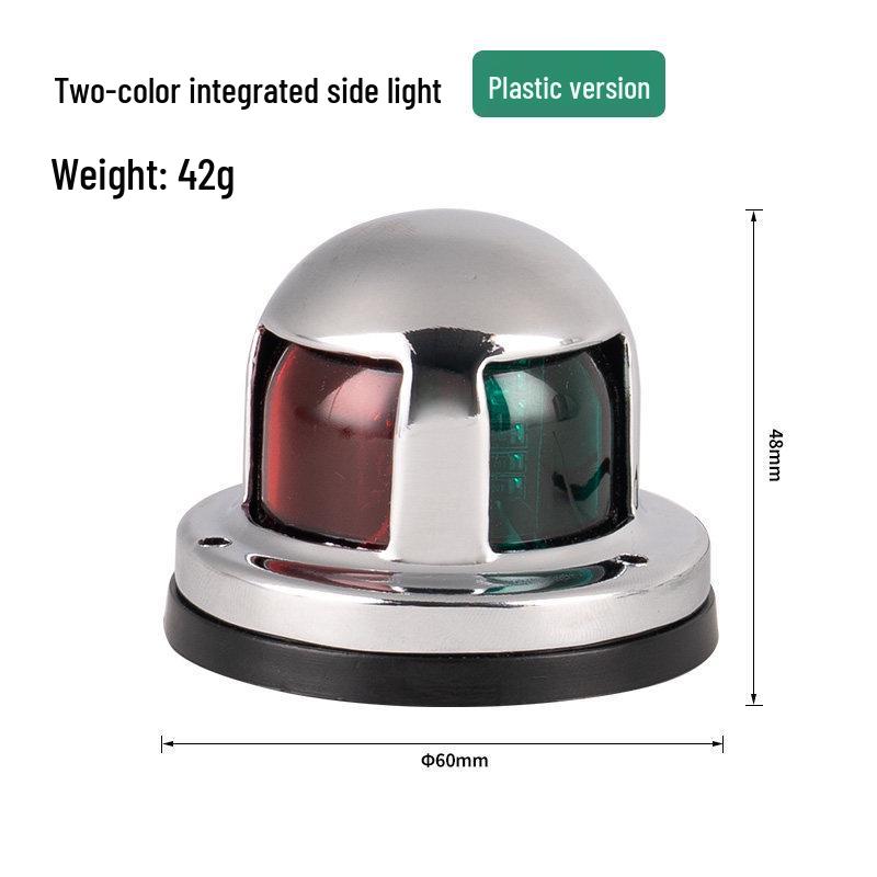 Marine LED Stainless Steel Red/Green Signal Lights for Yachts & Dinghies