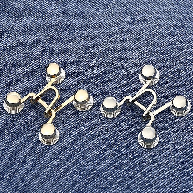 Women'S Brooch Set Tighten Waist Brooches For Women Skirt Pants Jeans Adjustable Waist Clip Metal Pins Clothing Accessories