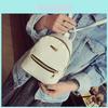 Stylish Women's Mini Backpack Pu Leather Shoulder Bag For School And Travel Use