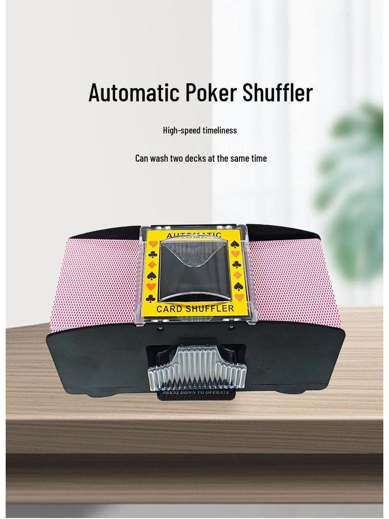 Automatic Card Shuffler for 2-4 Decks - Ideal for Poker and Texas Three Kingdoms Games