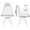 Elastic Dining Chair Cover Velvet Stretch Jacquard Stretch Jacquard Chair Cover Short Back Soft Slipcover Dust Cover Kitchen