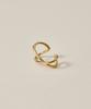 Novice Tokyo Lower Cross Line Ear Cuff / Gold