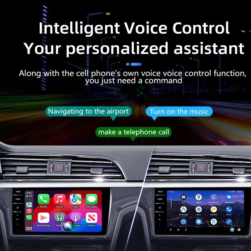NEW Wireless CarPlay Android Auto 2 In 1 Box Wireless Adapter Spotify For Mazda Toyota Mercedes Peugeot Volvo Support Netflix