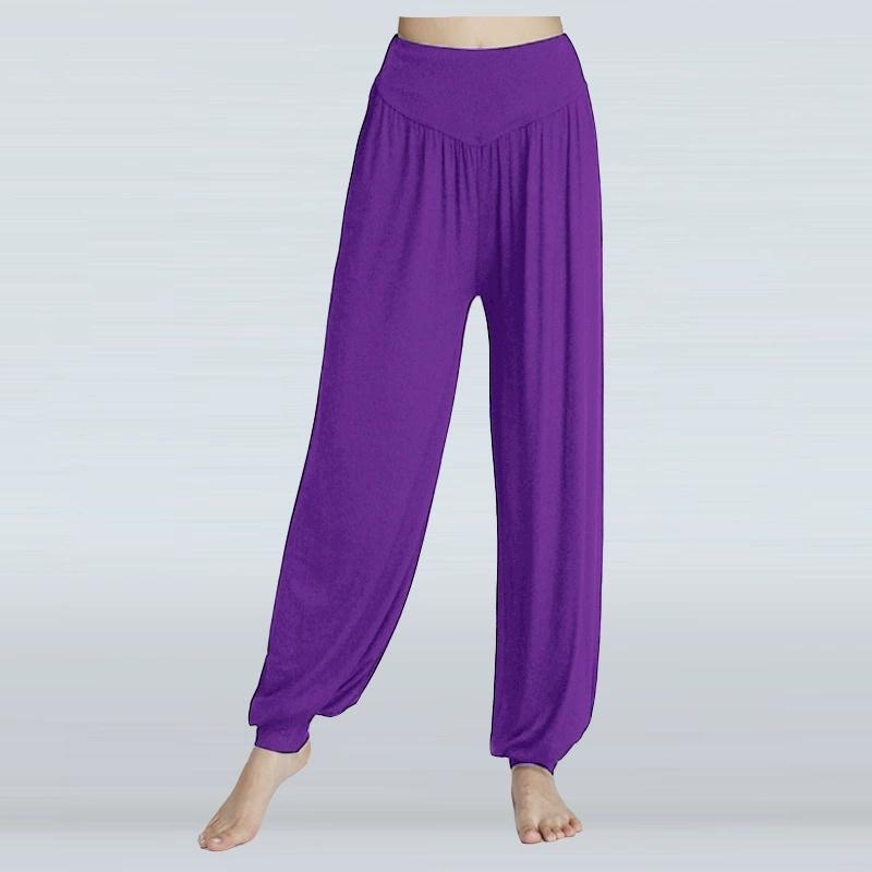 Spring Summer Women's Elastic Loose Casual Cotton Soft Yoga Sports Dance Pants Comfortable and Breathable