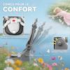 6-in-1 Umbaubares Baby-Dreirad, Faltbar, Verstellbarer Elternschiebegriff, 360° Schwenksitz, Grau