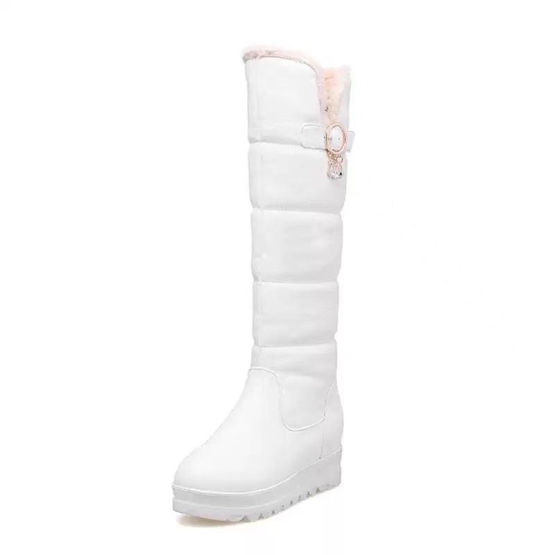 

Зимние детско-родительские ботинки Европейские и американские теплые хлопковые ботинки на толстой подошве высокие ботинки ботинки на снежной подошве размер 38 белый
