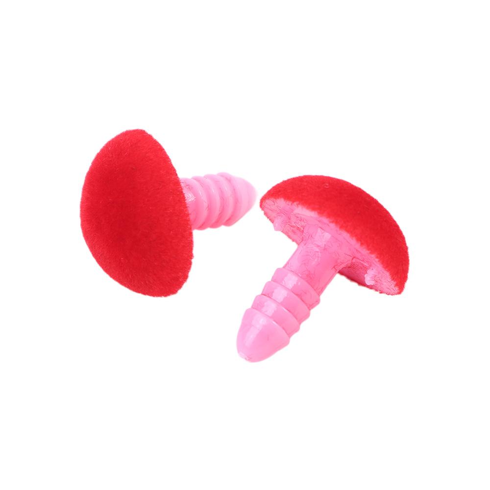 Buttons 12*15mm Pink Red Black Brown DIY Bear Toy Flocking Nose Triangle Noses Dolls Nose Bear Nose