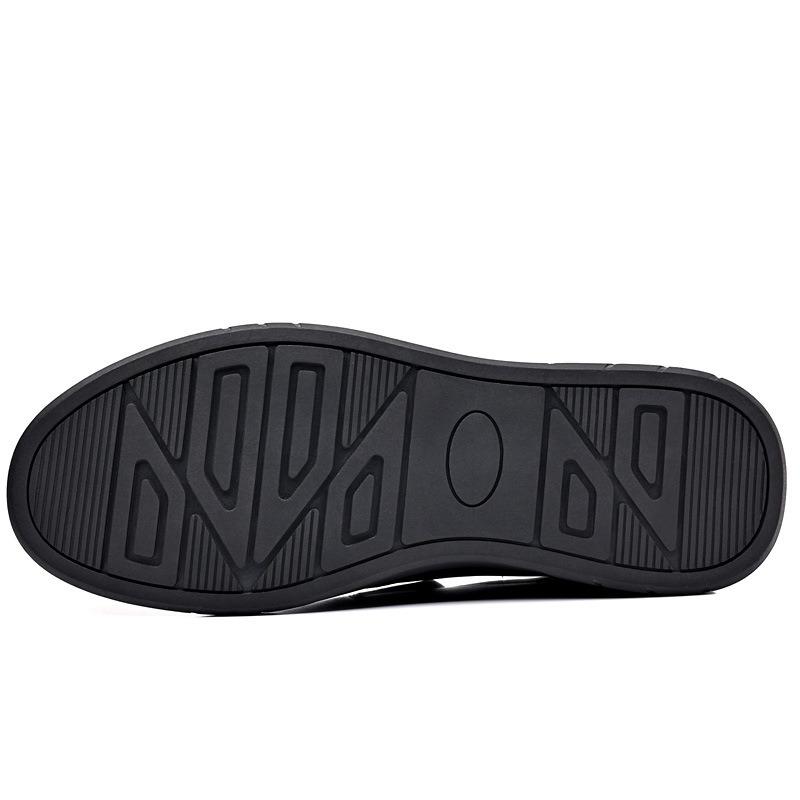 Men's Shoes Spring New Business Casual Leather Shoes Men's Leather Breathable Soft-soled Dad Shoes