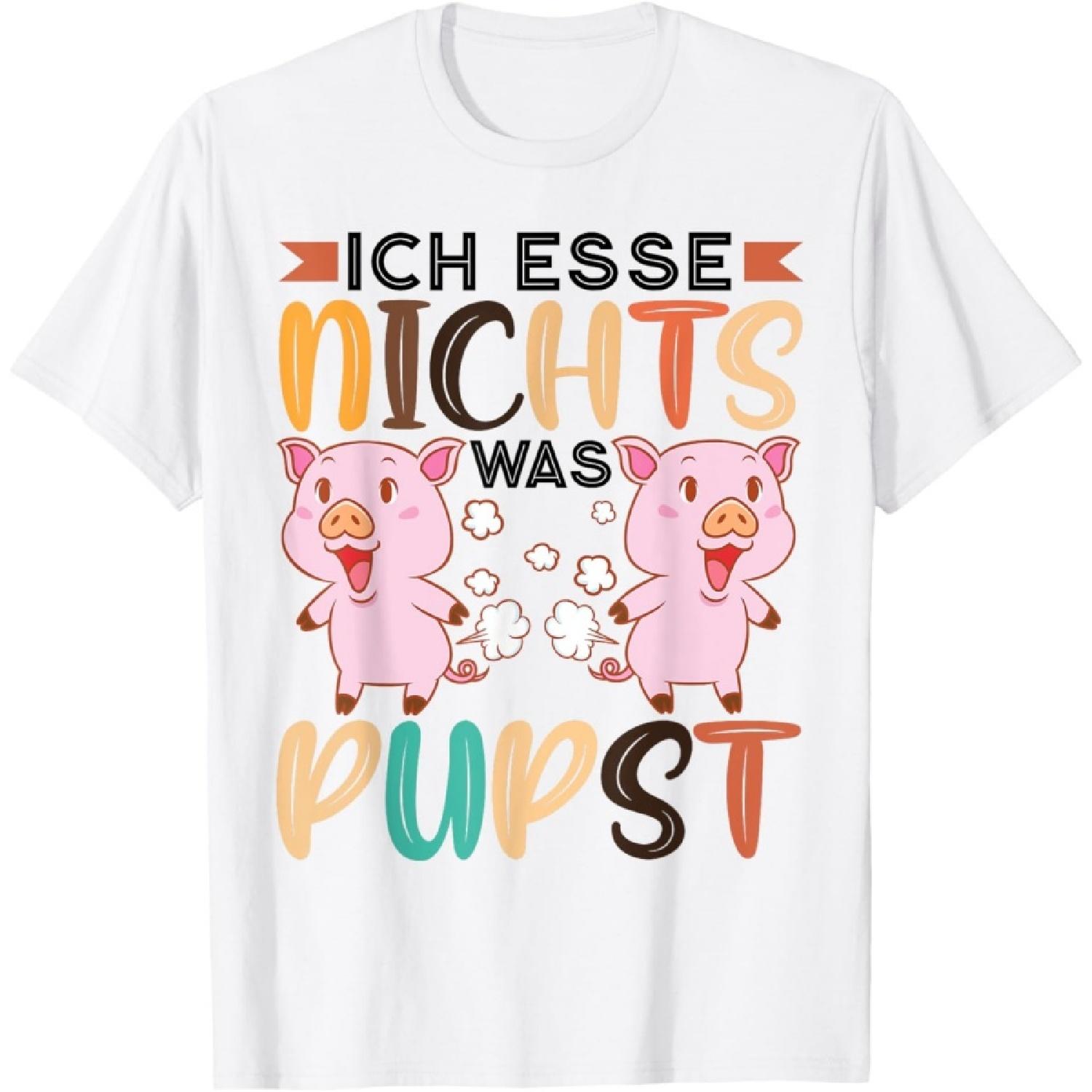 

Vegan Saying Gift Ich Esse Nichts Was Pupst Vegan Gesc T-Shirt XXXXXL білий