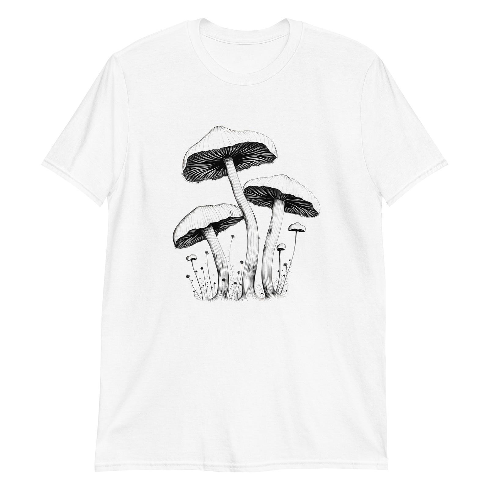 Rustic Mushroom Elegance T-Shirt Mens Womens Tees Top 4XL