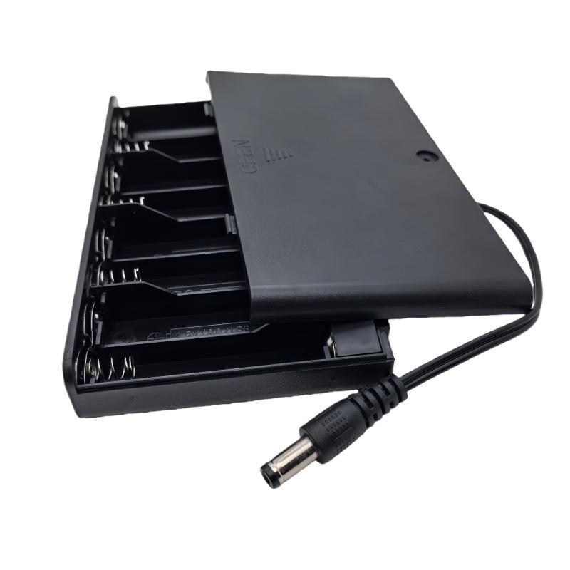 1/3Pcs Aa Battery Holder Storage Case Box With Switch And Cover For Aa Batteries Standard Container 1 2 3 4 6 8 Slots