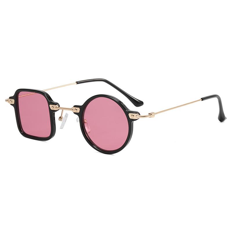 Fashion Trendy Woman Sun Glasses  Material Irregular Shape Sunglasses Men Punk Stylish Vintage Sunglasses