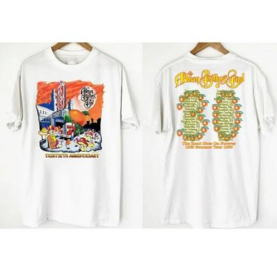 Dreißigstes Jubiläums-T-Shirt - 1969 Sommer-Tour T-Shirt - Beidseitig