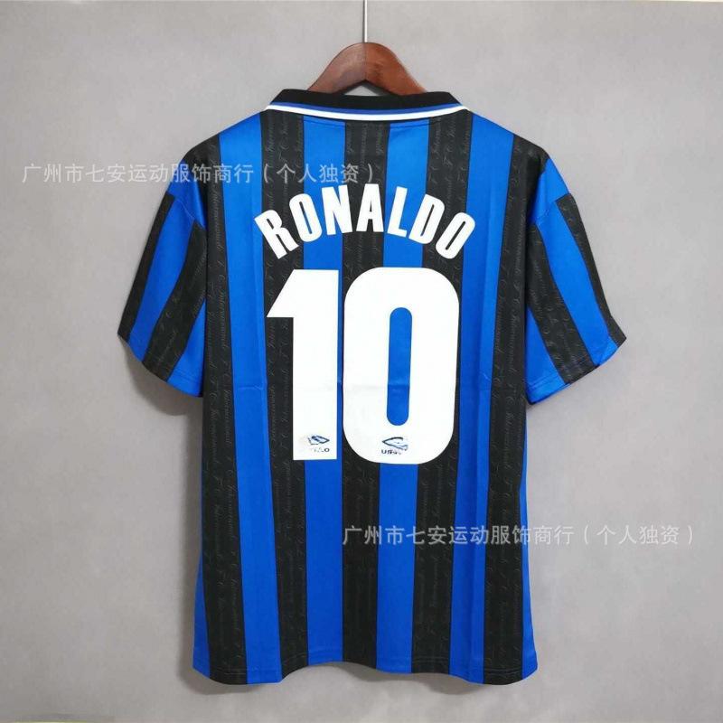 Vintage Jersey Football Jersey AC Ronaldo Zidane Maldini Messi Boca Carlos National Team Jersey