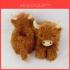 Plyšová pantofle Highland Cow Teplé vnitřní domácí Vánoční dárek
