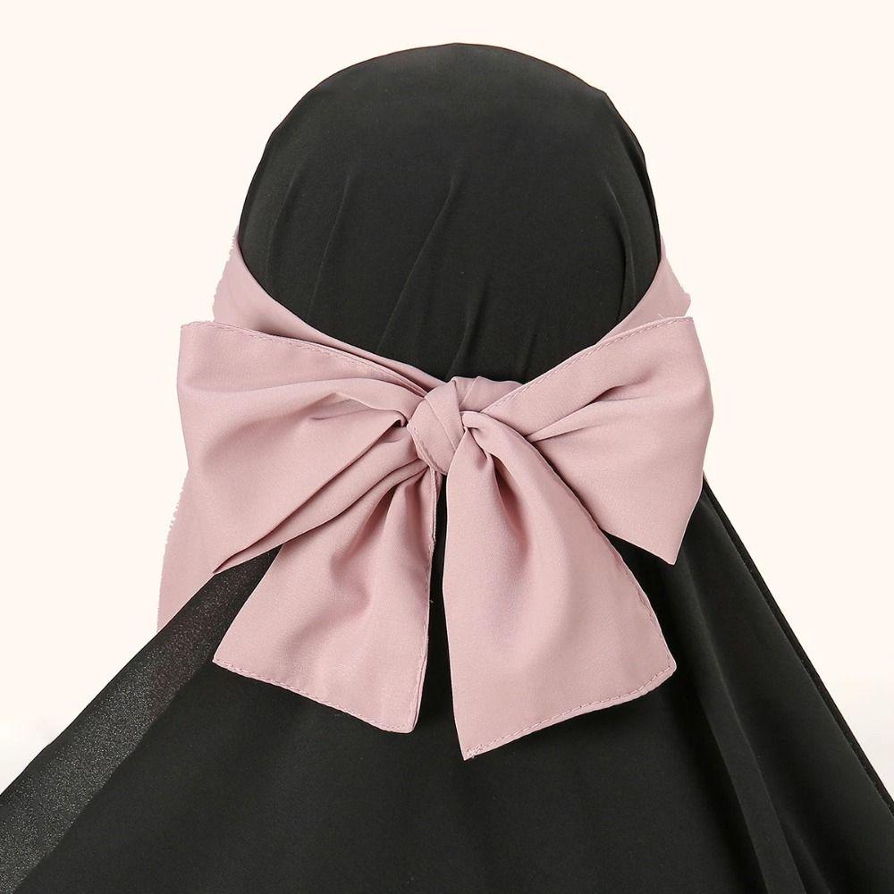 Tie Back Nida Head Wrap Cap Lightweight Islamic Headscarf Muslim Women's Scarves Daily Wear